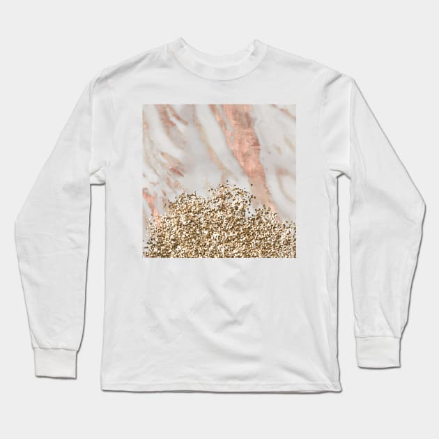 Marble gold rush III Long Sleeve T-Shirt by marbleco